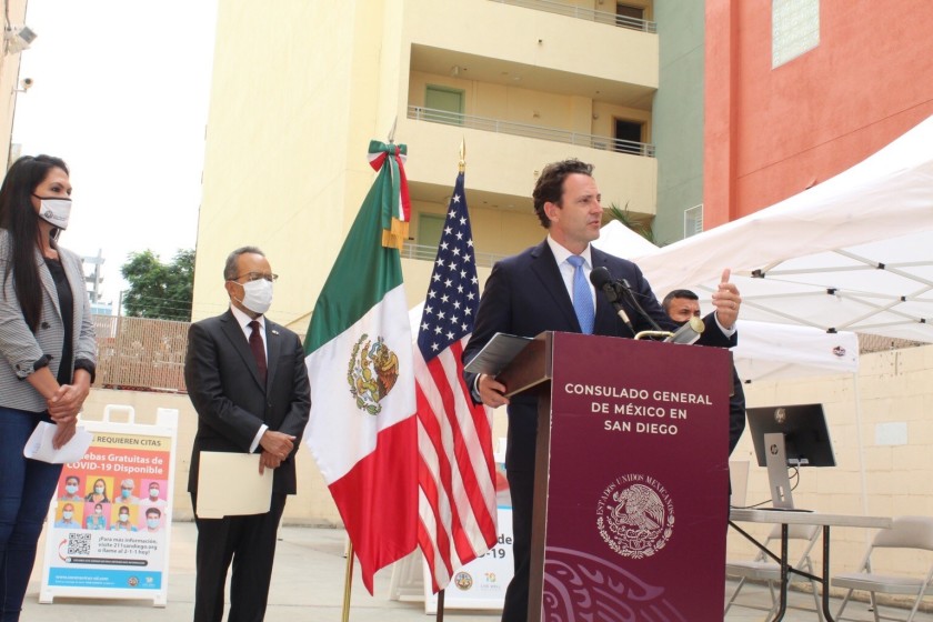 El condado de San Diego y el consulado general de México en san diego abrirán sitio de vacunación Covid-19