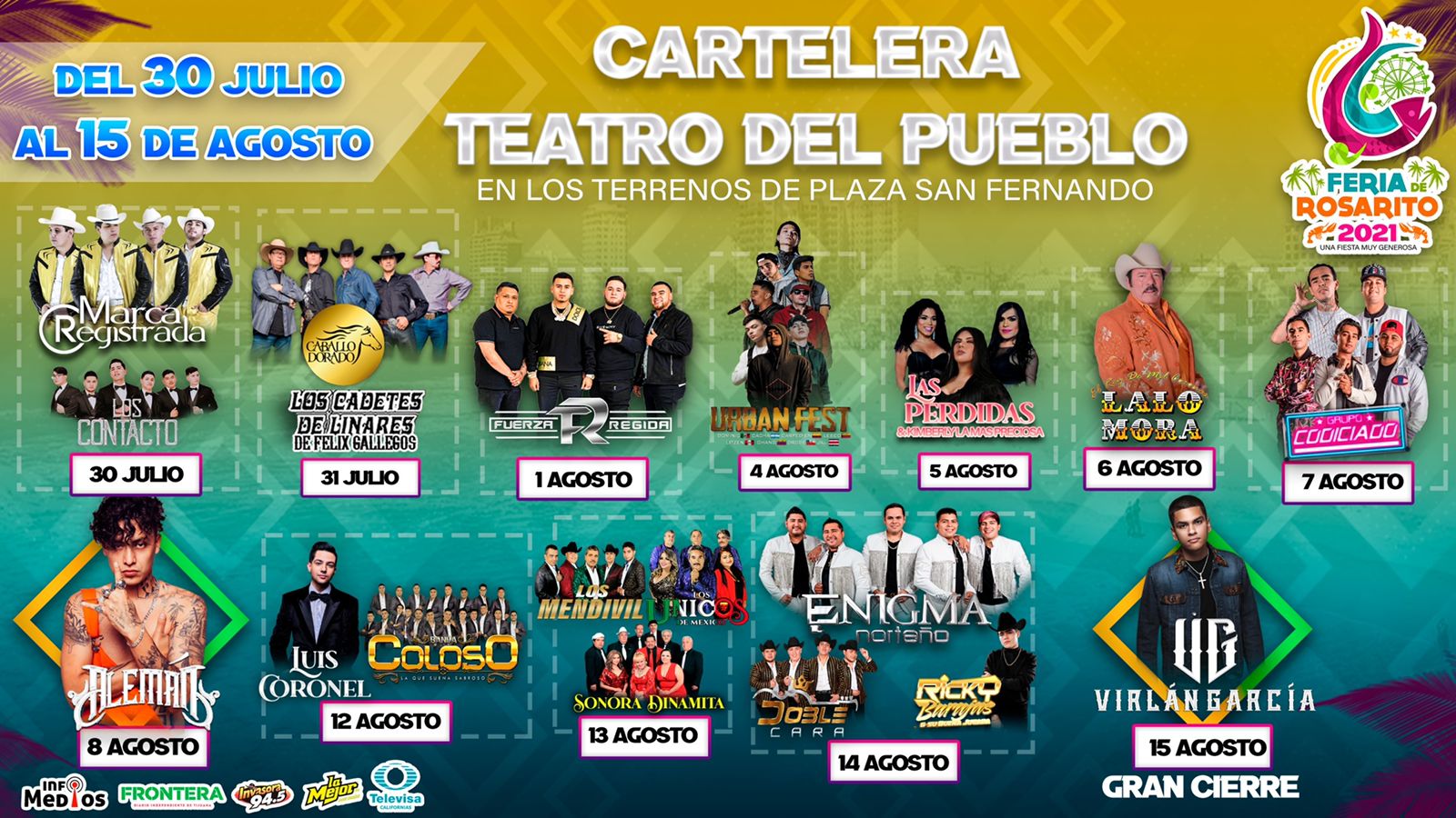 Regresa la ´Feria Tijuana 2021´ con una completa cartelera artística   