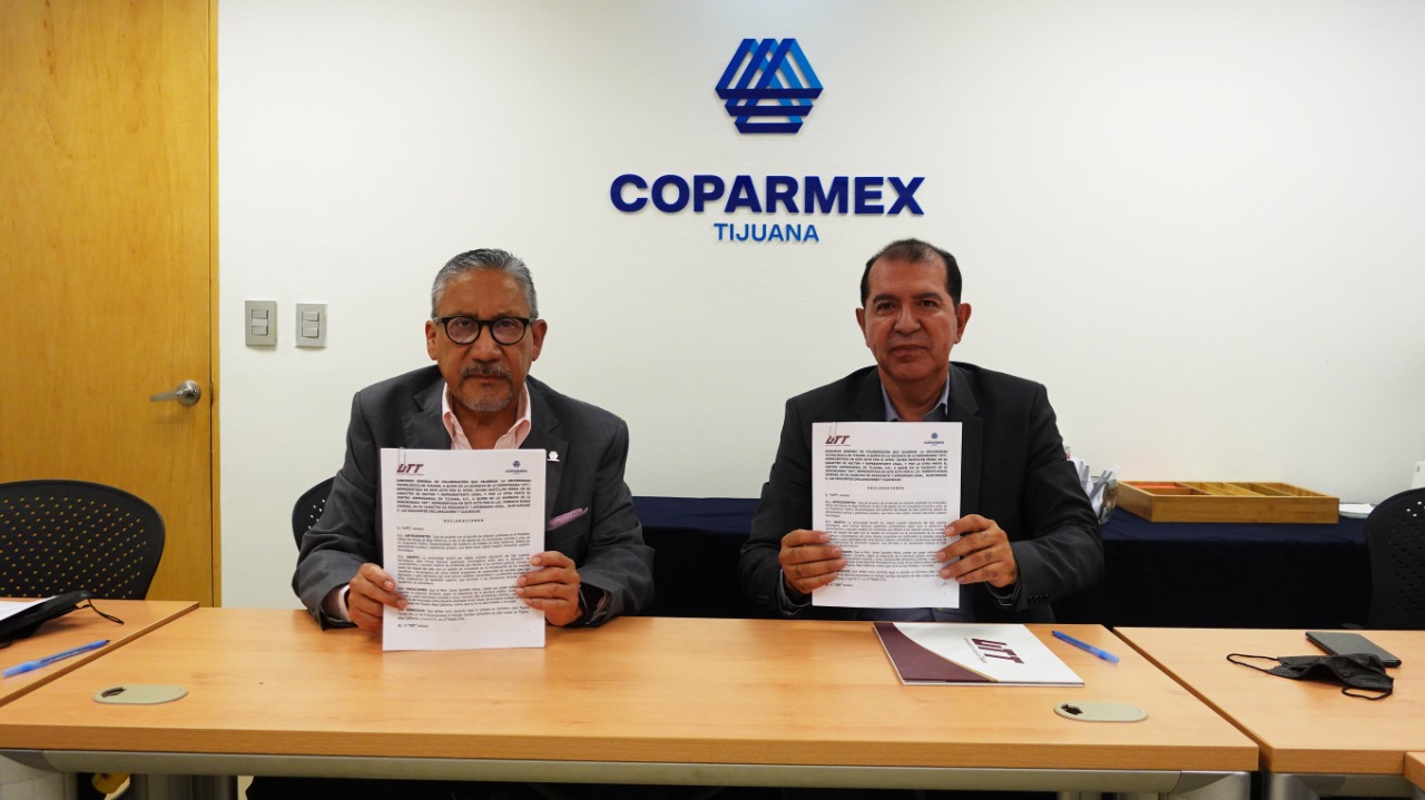 Crean alianza UTT y COPARMEX en pro de la industria en BC