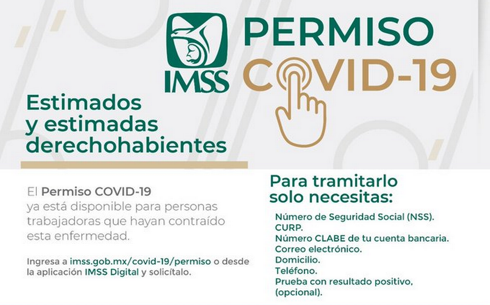 IMSS entregó 314 mil 789 permisos covid en 24 días