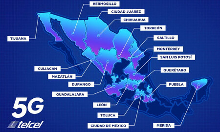 Estas son las ciudades con cobertura Telcel 5G