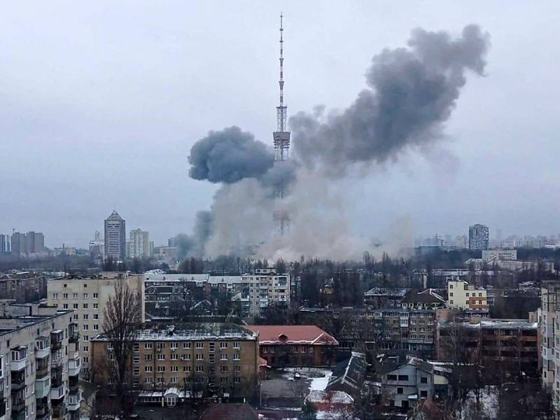 Rusia bombardea torre de televisión ucraniana; hay cinco muertos